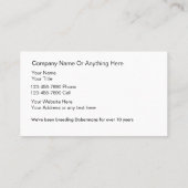 Dobrman Breeder名刺 名刺 (裏面)