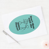 Dobroプレーヤーのオーバルステッカーを台無しにしない 楕円形シール (封筒)