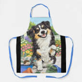 DOBRO Australian Shepherd  All-Over Print Apron エプロン (正面)
