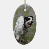 DOCの英国セッター セラミックオーナメント (右)