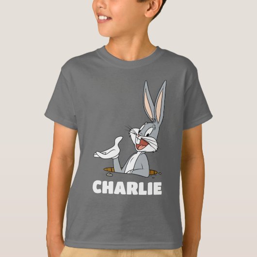 DOCは何なの？™バグBUNNY™うさぎ穴 Tシャツ (正面)