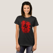 Doc beak - Plague doctor – bleached red Tシャツ (正面フル)