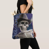Doc Bones IS Sassy!、カウボーイスケルトン トートバッグ (クローズアップ)