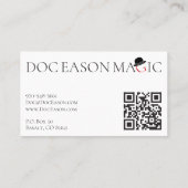 Doc Eason, Magician Business Card 名刺 (裏面)