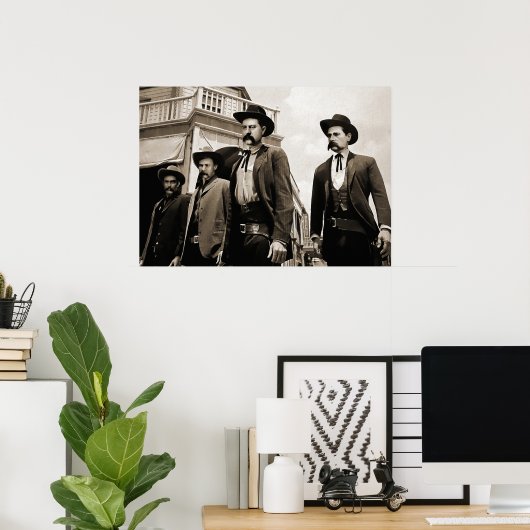 Doc HollidayとEarps Tombstone ポスター (ホームオフィス)