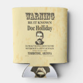 Doc Holliday 💰ヴィンテージが歯科対象 缶クーラー (裏面)