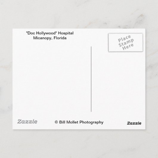「Doc Hollywood」病院所在地 ポストカード (裏面)