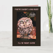 Doc OwlのGet Well Card カード (正面)