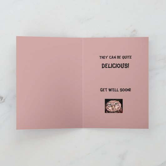 Doc OwlのGet Well Card カード (内部)