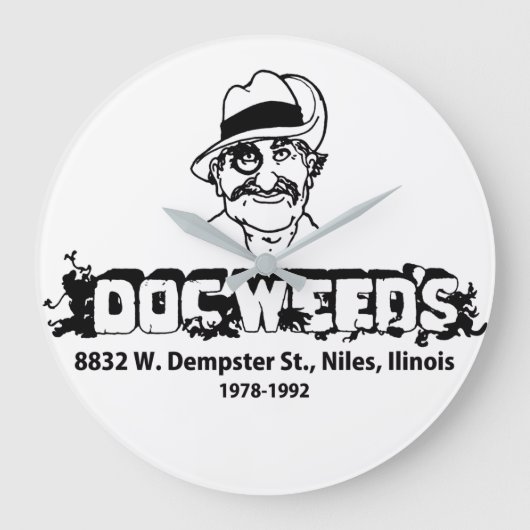 Doc Weed's Restaurant, Niles, IL ラージ壁時計 (正面)
