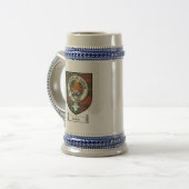Dochartの一族は頂点に達しましたり/一族のバッジ及びタータンチェック ビールジョッキ (正面左)