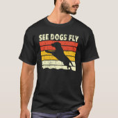 Dock Diving Dog Diving Jumping Trainer love dock   Tシャツ (正面)