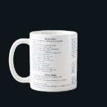 DOCKERチートシートMAG コーヒーマグカップ<br><div class="desc">コンテナ愛好家の夢の容器であるDocker Mugで朝のルーチンをdockerize。Dockerがアプリ開発を簡素化するのと同様に、このマグカップはコーヒールーチンを簡素化し、コンテナ化そのものと同じくらい日々のビールを効率的にする。</div>