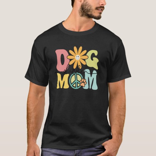 Docker Groovy Dog Mom Women Pet Tシャツ (正面)
