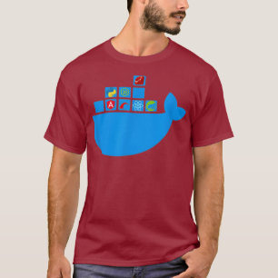 Docker ReactノードJS Ruby Rail Python Hackathon Tシャツ