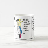Docker Shipping Container Cartoonユーモア コーヒーマグカップ (中央)