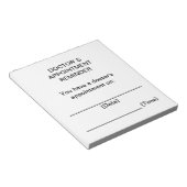 Doctorのアポイントメントリマインダーノート ノートパッド (アングル)