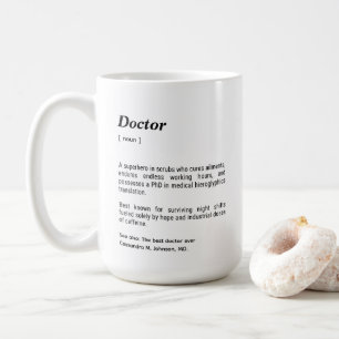 Doctor おもしろい Dictionary Definitionカスタム コーヒーマグカップ