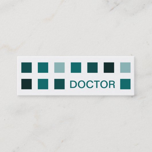 DOCTOR (モダン正方形) スキニー名刺 (正面)