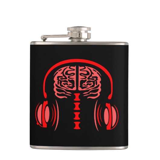 Doctor Brain Tissue 聞's to Music フラスク (正面)