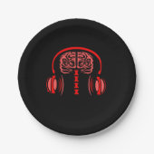 Doctor Brain Tissue 聞's to Music ペーパープレート (正面)