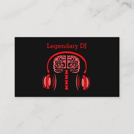 Doctor Brain Tissue 聞's to Music 名刺 (正面)