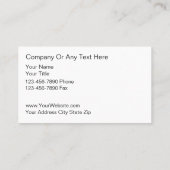 Doctor Business Card 名刺 (裏面)