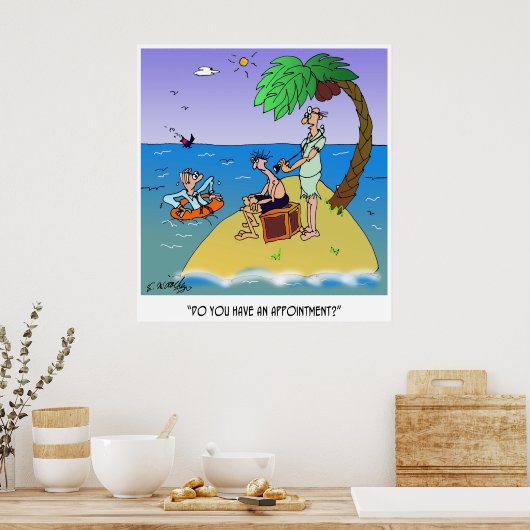 Doctor Cartoon 9491 ポスター (キッチン)