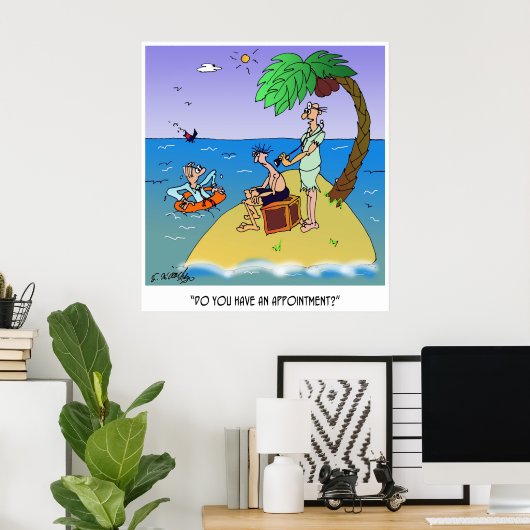 Doctor Cartoon 9491 ポスター (ホームオフィス)