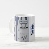 Doctor Coat Stethoscope Mug | Custom Medical Nurse コーヒーマグカップ (正面左)