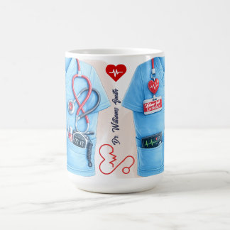 Doctor Coat Stethoscope Mug | Custom Medical Nurse コーヒーマグカップ