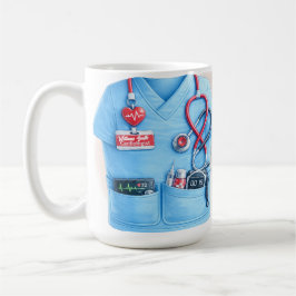 Doctor Coat Stethoscope Mug | Custom Medical Nurse コーヒーマグカップ
