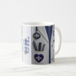 Doctor Coat Stethoscope Mug | Custom Medical Nurse コーヒーマグカップ