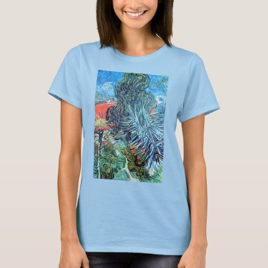 Doctor Gachet's Garden, Auvers by Vincent van ゴッホ Tシャツ (正面)