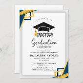 Doctor Graduation Party Invitation 招待状 (正面/裏面)