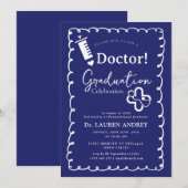 Doctor Graduation Party Invitation 招待状 (正面/裏面)