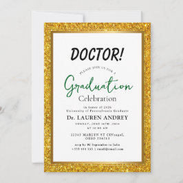 Doctor Graduation Party Invitation 招待状
