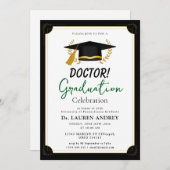 Doctor Graduation Party Invitation 招待状 (正面/裏面)