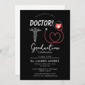 Doctor Graduation Party Invitation 招待状 (正面/裏面)