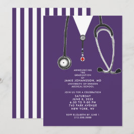 Doctor Graduation Party Invitations 招待状