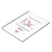 Doctor Graduation Personalized Name Class 2026 ノートブック (左側)