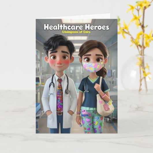 Doctor Greeting Card カード (黄色い花)