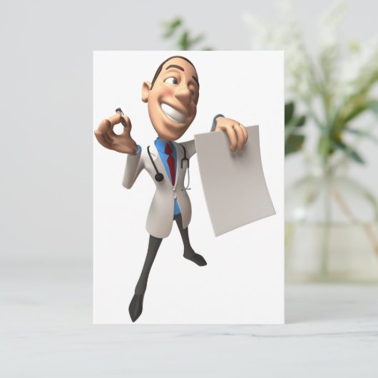 Doctor Holding Some紙招待状 招待状 (スタンド正面)