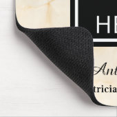 Doctor Hospital Clinic Logo Marfil Marble Mouse Pa マウスパッド (コーナー)