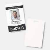 Doctor Hospital Medical Staff IDバッジ バッジ (正面＆裏面)
