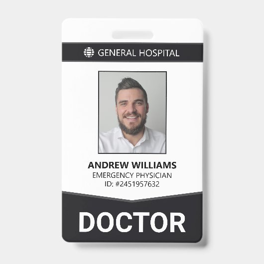 Doctor Hospital Medical Staff IDバッジ バッジ (正面)