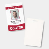 Doctor Hospital Medical Staff IDバッジ バッジ (正面＆裏面)