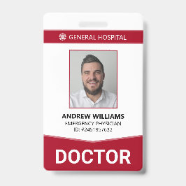 Doctor Hospital Medical Staff IDバッジ バッジ