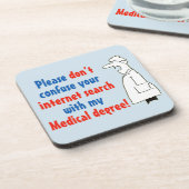 Doctor Medical Degree Not Internet Search コースター (左側)