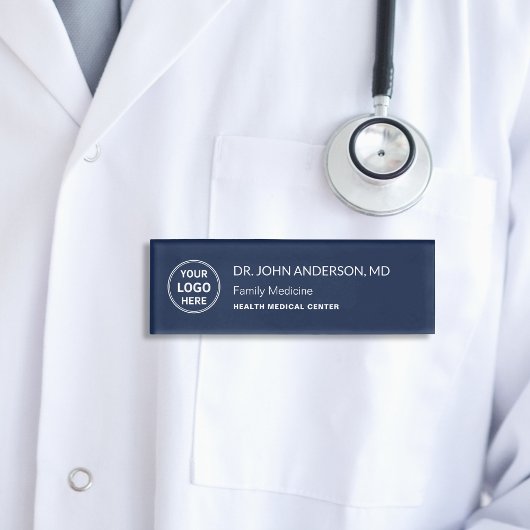 Doctor Medical Healthcare Clinicのカスタムロゴ 名札